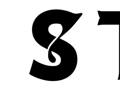 S face s swash type typography