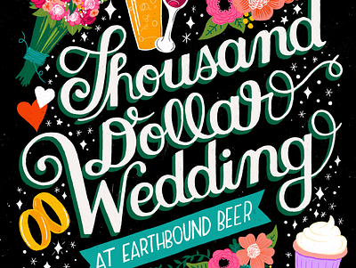 Thousand Dollar Wedding illustration lettering procreate procreate art procreate illustration procreate lettering social design social media design social media graphic social media graphics social media illustration socialmedia