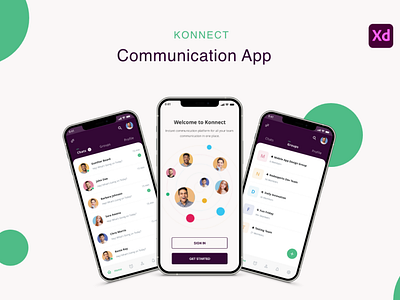 Konnect - Communication App design
