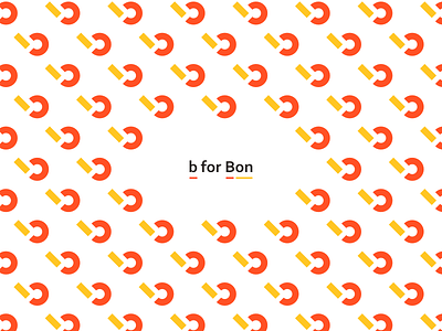 B For Bon element icon identity logo personal visual