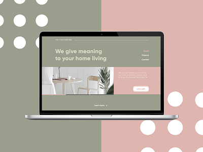 Landing page design - DAILY UI 003 architect branding color create creative creative design daily ui 003 dailyui dailyuichallenge design landing landingpage pastel tones ui uiux web