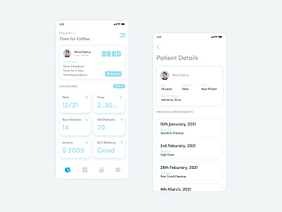 Doctor Dashboard Mobile UI