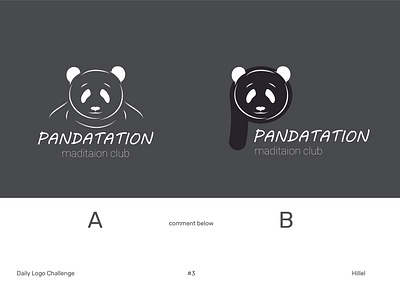 Daily Logo Challenge - panda maditaion club dailylogochallenge design illustration logo logo design maditaion panda