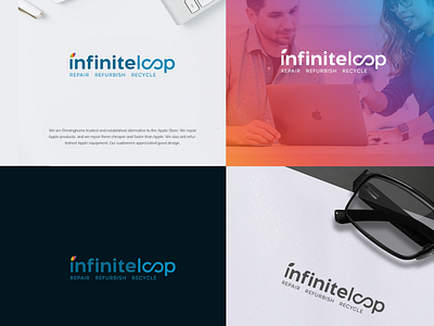 logo For Infinite loop animation branding graphic design logo motion graphics ui