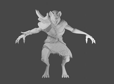 gnoll 3d artist alien aliens blender character design full illustration logo sculpt speed sketch