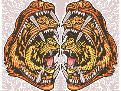 Bulletproof Tiger bulletproof tiger doodle sketch teeth tiger