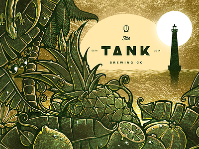 Tank IPA Illustration