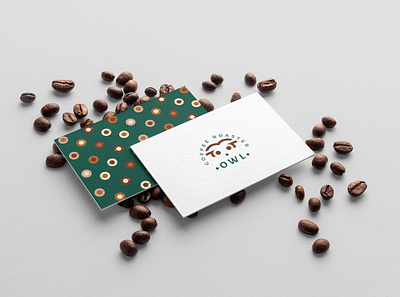 OWL coffee roaster brand design brand identity branding business card coffee coffeeshop flat design graphic design idea identity design logo logo create logo design logos owl pattern pattern design simple logo visual design visual identity