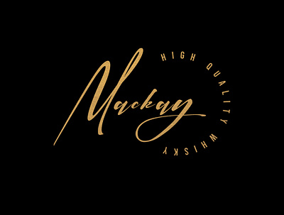 Mackay creative creative design creative logo creativity design golden graphic design idea logo logo design logodesign logotype luxury luxury design luxury logo signature logo whiskey and branding wordmark