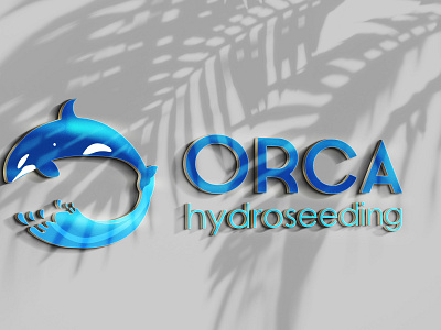 Orca hydroseeding branding creative design graphic design logo logo design orca