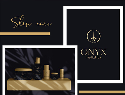 Onyx branding design graphic design identity branding identity design logo logo design luxury logo medical spa