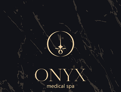 Onyx logo and pattern branding design graphic design identity branding identity design logo logo design luxury logo spa medical