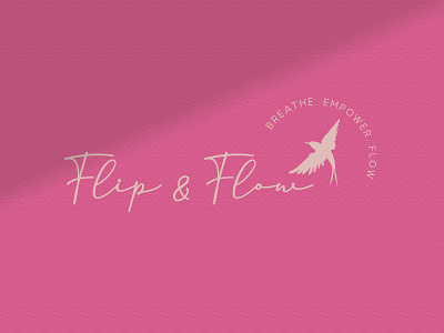 Flip&Flow books branding creative design graphic design logo logo design meditate mindful