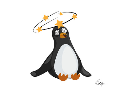 Dizzy character dizzy graphic illustration illustration art illustrations illustrator pinguin vector