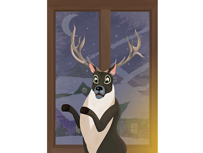 Archibald character deer graphic illustration illustration art illustrations illustrator vector