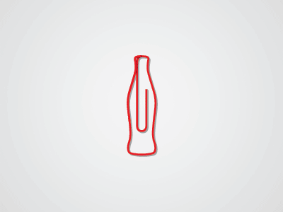 Coca-Cola shaped paperclip coca cola coke contour bottle design egotreep office paperclip product shape