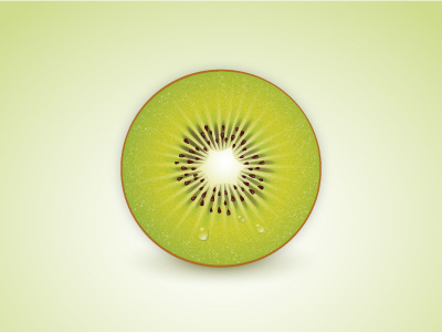 Kiwi illu egotreep fresh fruit illustration kiwi sour sweet vector