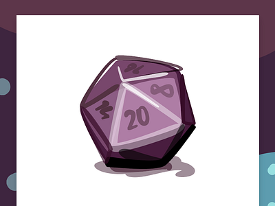 Stranger Things 🏰&🐉 | D20 Dice 20 20 side d20 dice dnd dungeons and dragons icon illustration screen stranger things ui vector