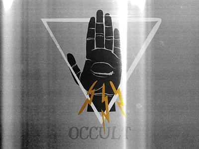 Occult Hand ⚡️👁✋ esoteric fire hand illustration magic occult touch