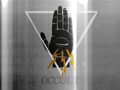 Occult Hand ⚡️👁✋ esoteric fire hand illustration magic occult touch