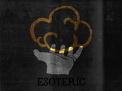 Esoteric Cloud ✋☁️ cloud esoteric fire hand illustration magic occult