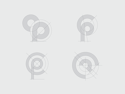 CP Logo Construction 📐✏️ construction logo logotype sketch tereza cenic wip