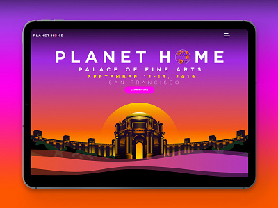 PLANET HOME Event Splash Page brand design brand identity branding color color palette design event branding events identity identity branding identity design inspiration sustainability web design web identity website