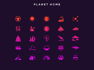 PLANET HOME Icon System