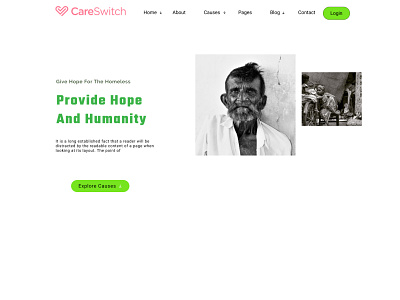 Charity   website Landing page