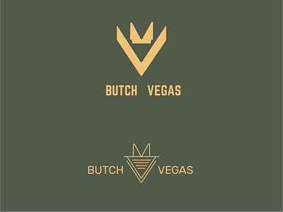 Butch Vegas branding grooming identity illustration logo mark