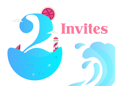 2 Dribbble Invites