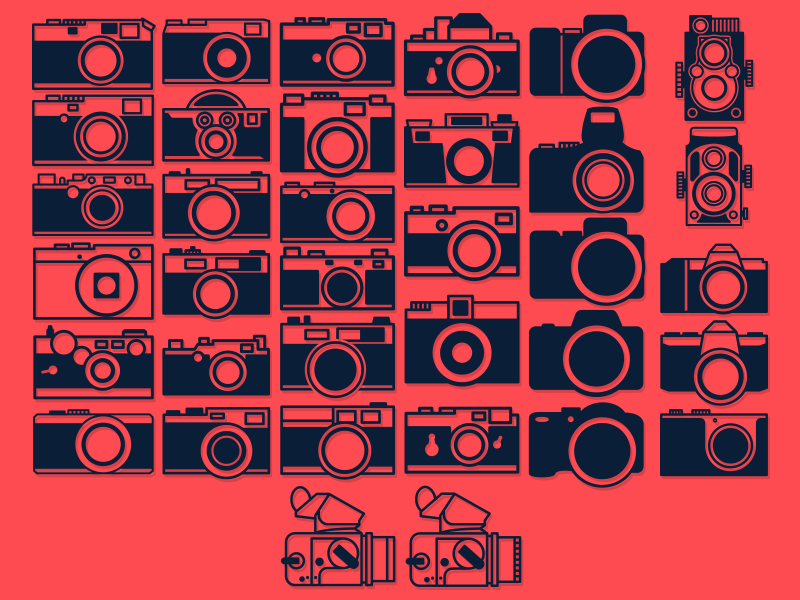 Camera Icon Mega Overload icon camera photography vector illustrator logo