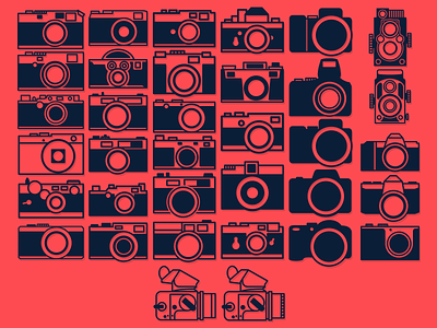 Camera Icon Mega Overload camera icon illustrator logo photography vector