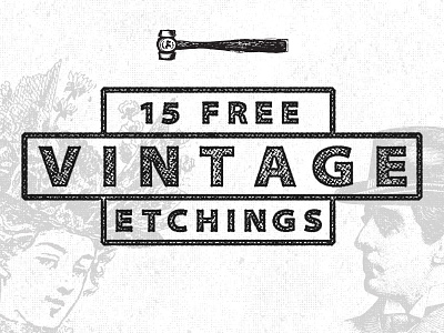 15 Free Vintage Etchings clip art clipart etchings free hammer illustrator matt borchert resource vintage