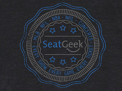 Seat Geek Shirt apparel burrito matt borchert neat seal shirt stamp texture vintage wax