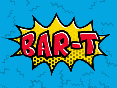 BAR-T Playlist Cover Art 90s coverart design flat illustration illustrator logo playlist playlist cover summer camp