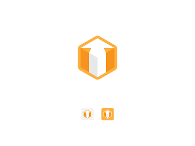 Logo Concept for Cargo Company app arrow cargo logo up