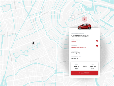 Carsharing service — Rental spaces android animation automotive booking concept electric car exploration interaction design ios location based map mobile ui rental app ui ux