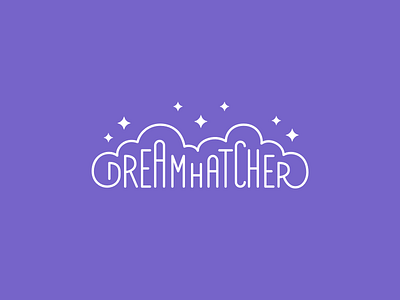 Cloud factory children dreams fairy tales logo design typography visual identity