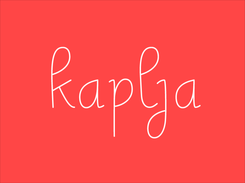 Kaplja raincoat logo animation custom lettering drops fashion fun kaplja logotype rain raincoat script typography visual identity