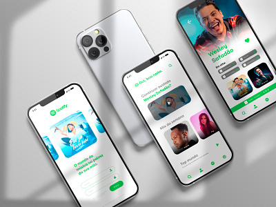 Interface Design - Spotify App app design graphic design interface ui ux