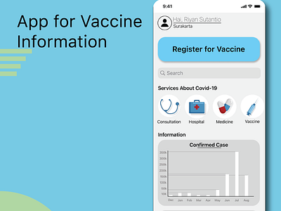 Vaccine App UI Design graphic design illustration ui ux