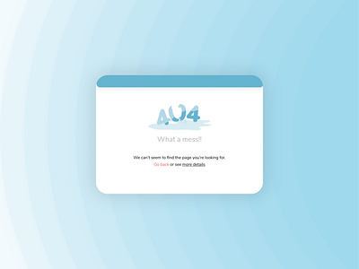 Daily UI Day 8: 404 Page 404page daily ui dailyuichallenge design illustration ui ux vector web web design webpage design website design