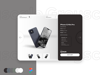 Greyscale Checkout Screen