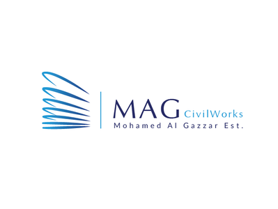 MAG Civil Works | Corporate Identity | KSA banner ads blue brand concept branding civilworks corporate identity design illustration logo stationary uiux