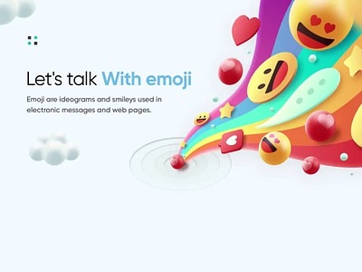 Let's Talk Emoji Landing Page after effect aftereffects branding clean clean creative design emoji emojiexperts landing page modern uidesign uiuxdesign webdesigner website design