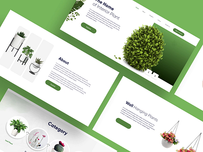 Plants For Styling your home: Website Design after effects animation branding design clean ui creative green home decoration homepage design indoor plant landing page landing page design modern design motion design outdoors plants styling your home uiux uxdesign website concept website design website motion