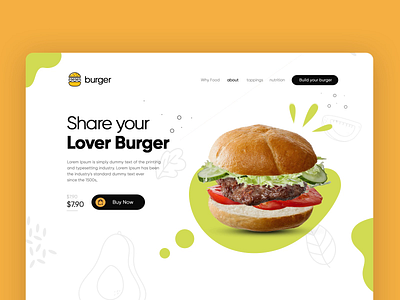Burger shop website home page Animation aftereffects branding burger burger king clean creative design fastfood foodie landing page motion design smashburger webdesigner wendys whataburger