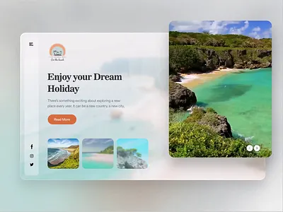 Enjoy your Holiday: BOOK YOUR ROMANTIC BEACH GETAWAY beach beach house branding clean clean creative design landing page landingpages modern travel vacation webdesign website design