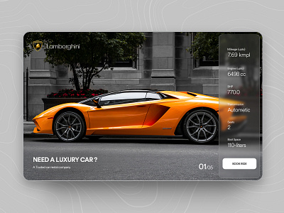 Dream Car Landingpage 2020 design 2020 trends branding clean creative dribbble best shot lamborghini landing page concept landing page design landing page ui landingpage supercar userinterfacedesign ux design website design